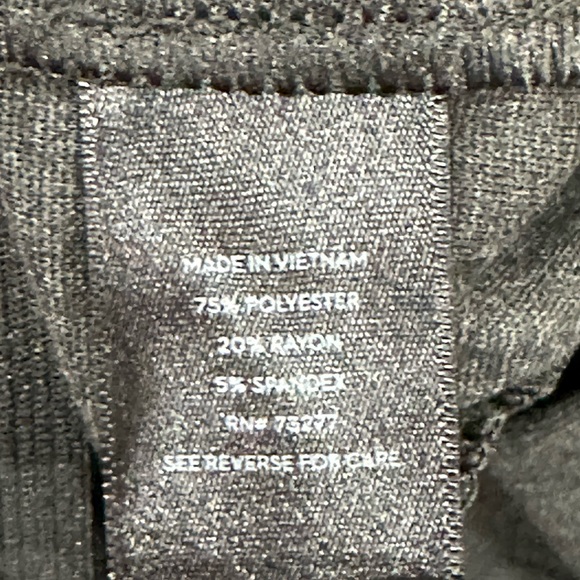 Womens Simply Vera Wang XXL Pull On Black Twill Stretch Bootcut Elastic Waist - Picture 12 of 12